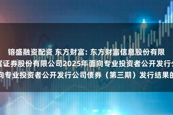 镕盛融资配资 东方财富: 东方财富信息股份有限公司关于子公司东方财富证券股份有限公司2025年面向专业投资者公开发行公司债券（第三期）发行结果的公告